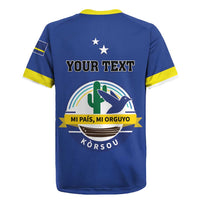Personalised Curacao Rugby Jersey Pais Korsou Coat of Arms
