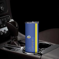 Personalised Curacao Skinny Tumbler Pais Korsou Coat of Arms