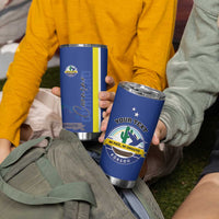 Personalised Curacao Tumbler Cup Pais Korsou Coat of Arms