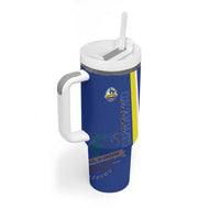 Personalised Curacao Tumbler With Handle Pais Korsou Coat of Arms