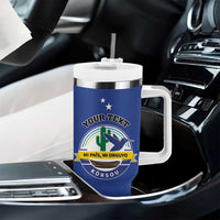 Personalised Curacao Tumbler With Handle Pais Korsou Coat of Arms