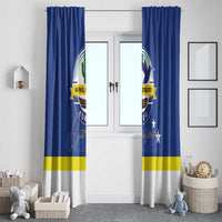 Curacao Window Curtain Pais Korsou Coat of Arms