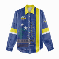 Personalised Curacao Women Casual Shirt Pais Korsou Coat of Arms