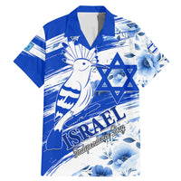 Israel Independence Day Family Matching Mermaid Dress and Hawaiian Shirt Hoopoe Bird With Magen David - Wonder Print Shop
