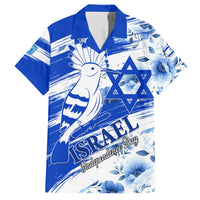 Israel Independence Day Family Matching Short Sleeve Bodycon Dress and Hawaiian Shirt Hoopoe Bird With Magen David - Wonder Print Shop