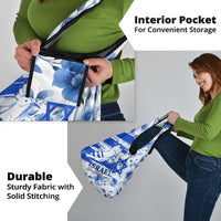 Israel Independence Day Grocery Bag Hoopoe Bird With Magen David