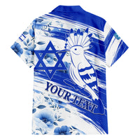 Israel Independence Day Hawaiian Shirt Hoopoe Bird With Magen David - Wonder Print Shop