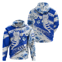 Israel Independence Day Hoodie Hoopoe Bird With Magen David - Wonder Print Shop