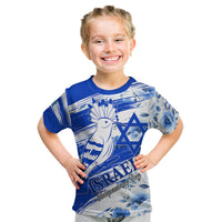 Israel Independence Day Kid T Shirt Hoopoe Bird With Magen David - Wonder Print Shop