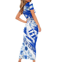 Israel Independence Day Short Sleeve Bodycon Dress Hoopoe Bird With Magen David - Wonder Print Shop