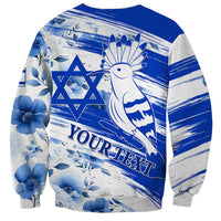 Israel Independence Day Sweatshirt Hoopoe Bird With Magen David - Wonder Print Shop