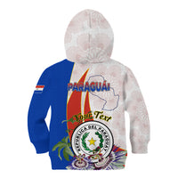 Paraguay Independence Day Kid Hoodie Passion Flower Vintage Antique Naduti - Wonder Print Shop
