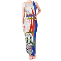 Paraguay Independence Day Tank Maxi Dress Passion Flower Vintage Antique Naduti - Wonder Print Shop