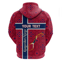 Norway Constitution Day Zip Hoodie Norge Folk Pattern Flag Style - Wonder Print Shop
