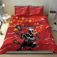 Canada Lacrosse Bedding Set National Summer Sport
