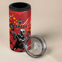 Custom Canada Lacrosse 4 in 1 Can Cooler Tumbler National Summer Sport