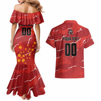 Custom Canada Lacrosse Couples Matching Mermaid Dress and Hawaiian Shirt National Summer Sport