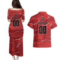 Custom Canada Lacrosse Couples Matching Puletasi and Hawaiian Shirt National Summer Sport