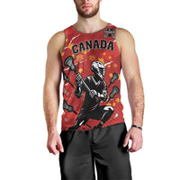 Custom Canada Lacrosse Men Tank Top National Summer Sport