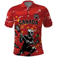 Custom Canada Lacrosse Polo Shirt National Summer Sport