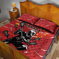 Canada Lacrosse Quilt Bed Set National Summer Sport