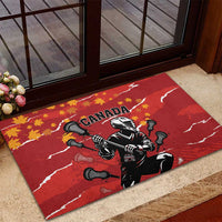 Canada Lacrosse Rubber Doormat National Summer Sport