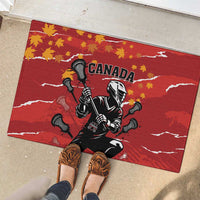 Canada Lacrosse Rubber Doormat National Summer Sport