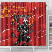 Canada Lacrosse Shower Curtain National Summer Sport