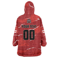 Custom Canada Lacrosse Wearable Blanket Hoodie National Summer Sport