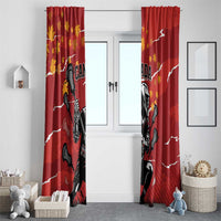 Canada Lacrosse Window Curtain National Summer Sport