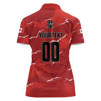Custom Canada Lacrosse Women Polo Shirt National Summer Sport