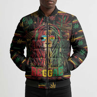 Personalized The Bahamas One Love Reggae Lion Bomber Puffer Jacket Caribbean Reggae Spirit