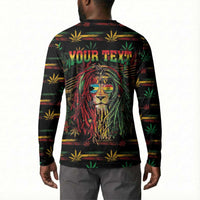 Personalized The Bahamas One Love Reggae Lion Button Sweatshirt Caribbean Reggae Spirit