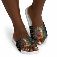 The Bahamas One Love Reggae Lion Slide Sandals Caribbean Reggae Spirit