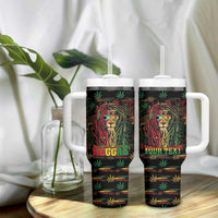 Personalized The Bahamas One Love Reggae Lion Tumbler With Handle Caribbean Reggae Spirit