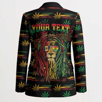 Personalized Barbados One Love Reggae Lion Blazer Caribbean Reggae Spirit