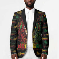 Personalized Barbados One Love Reggae Lion Blazer Caribbean Reggae Spirit