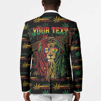 Personalized Barbados One Love Reggae Lion Blazer Caribbean Reggae Spirit