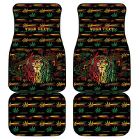 Personalized Barbados One Love Reggae Lion Car Mats Caribbean Reggae Spirit