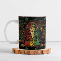 Personalized Barbados One Love Reggae Lion Ceramic Mug Caribbean Reggae Spirit