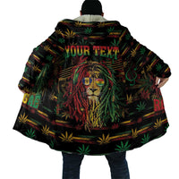Personalized Barbados One Love Reggae Lion Cloak Caribbean Reggae Spirit