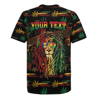 Personalized Barbados One Love Reggae Lion Rugby Jersey Caribbean Reggae Spirit