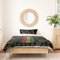 Dominica One Love Reggae Lion Bedding Set Caribbean Reggae Spirit