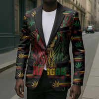 Personalized Dominica One Love Reggae Lion Blazer Caribbean Reggae Spirit