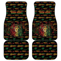 Personalized Dominica One Love Reggae Lion Car Mats Caribbean Reggae Spirit