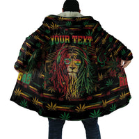 Personalized Dominica One Love Reggae Lion Cloak Caribbean Reggae Spirit