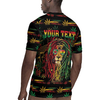Personalized Dominica One Love Reggae Lion Rugby Jersey Caribbean Reggae Spirit