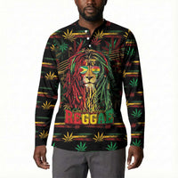 Personalized Guyana One Love Reggae Lion Button Sweatshirt Caribbean Reggae Spirit