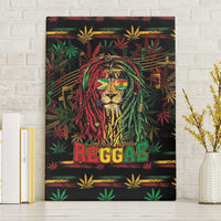 Guyana One Love Reggae Lion Canvas Wall Art Caribbean Reggae Spirit