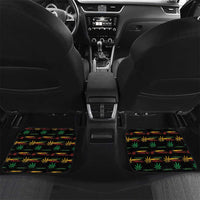 Personalized Guyana One Love Reggae Lion Car Mats Caribbean Reggae Spirit